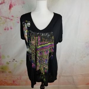 Lauren Moshi | Llama Graphic T Shirt Size Small